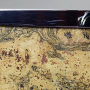 Mid-century chic chrome, cork and glass tray from the 70s