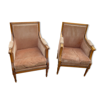 Pair of Louis XVI style armchairs