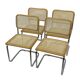 Set of 4 chairs Cesca B32 designed by Marcel Breuer design made in Italy