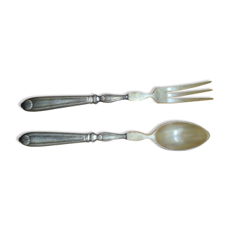 Vintage salad servers