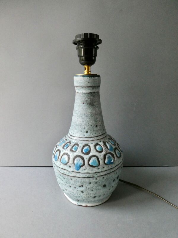 lampe en cramique Danuta Le Henaff Larmor Plage, années 70