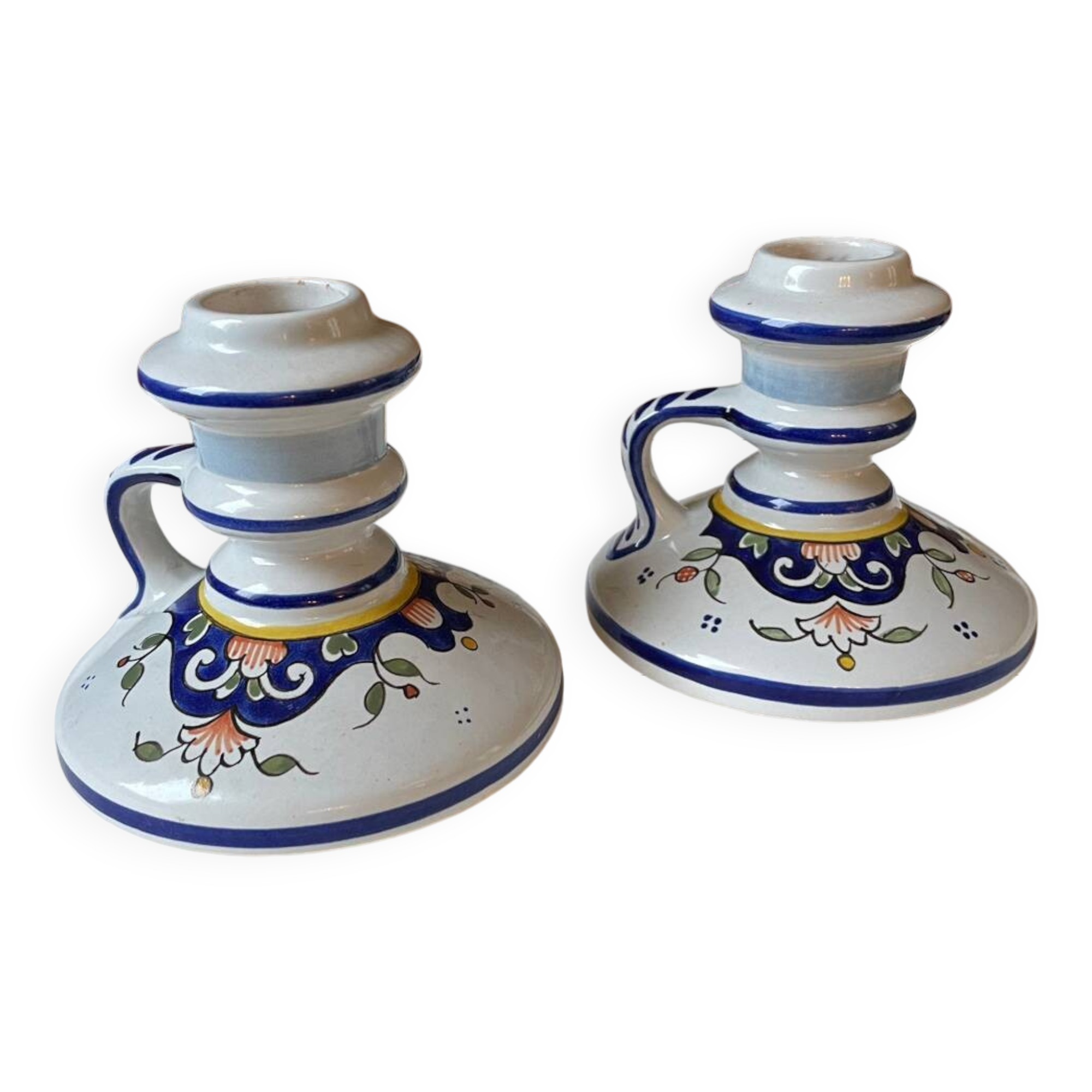 2 Handmade candlesticks Rouen decor