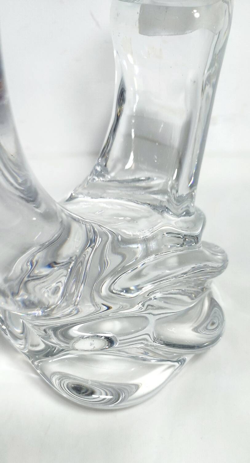 Par de candelabros de cristal. España, 1950s.