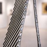 Signed Untitled Brass Wire Sculpture Bob Bennett (1979)