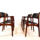 Erik Buck lot de 4 chaises de salle à manger en palissandre OD 50 pour OD Mobler
