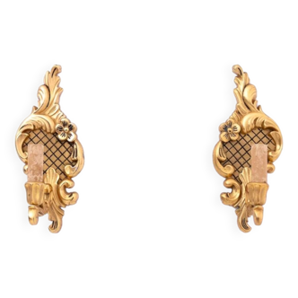 A pair of wall lamps, Western Europe, early 20th century