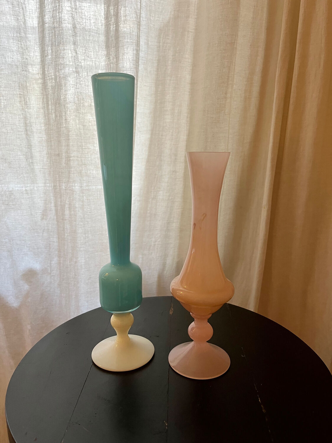 Lot of blown glass vases
