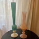 Lot of blown glass vases