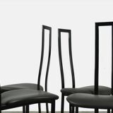Set of 4 Italian Postmodern dining chairs by Maurizio Cattelan, 1980s