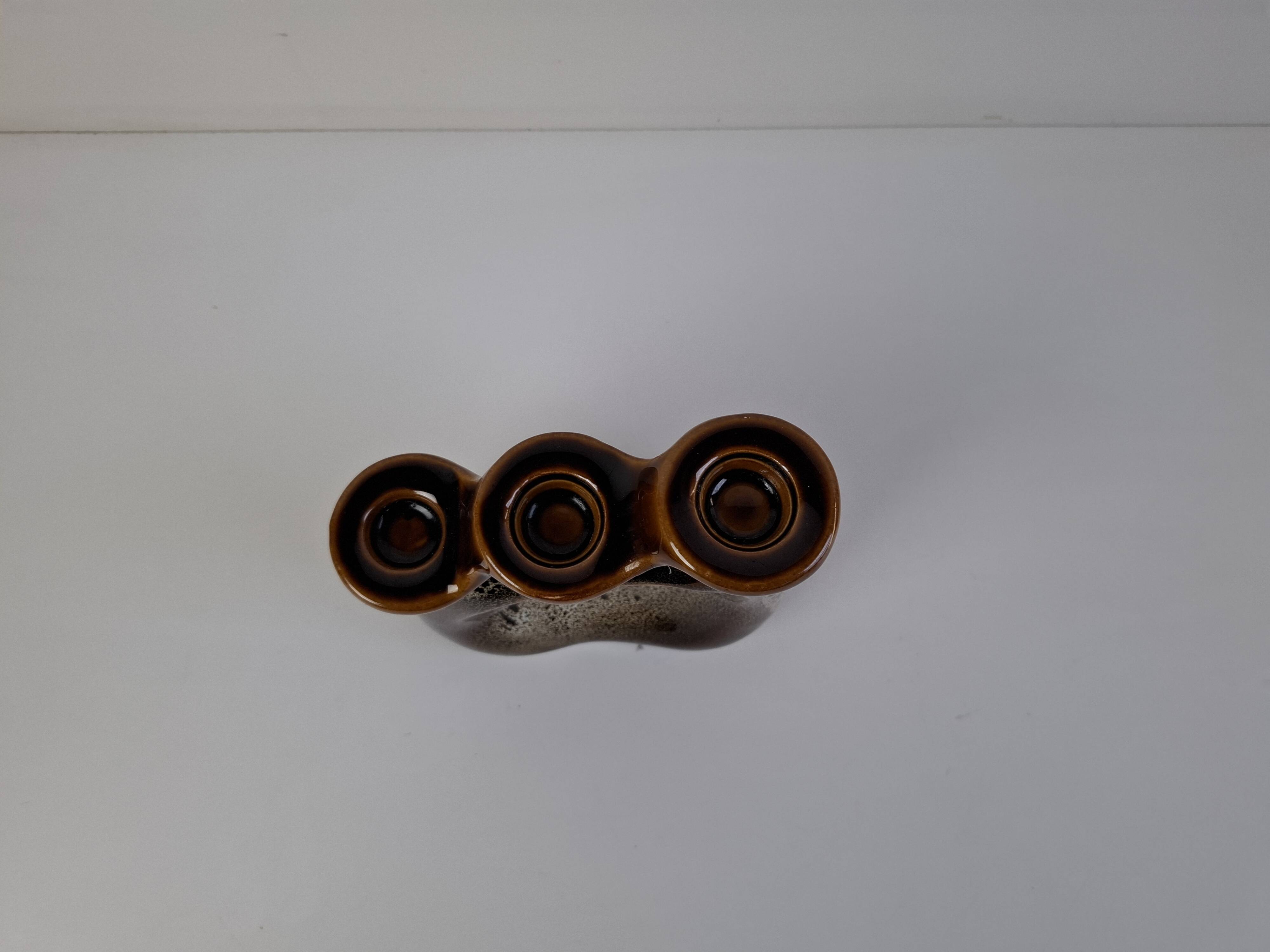 Mid-Century Modern Triple Candle Holder by Ditmar Urbach, Czechoslovakia, 1