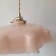 Suspension en opaline rose