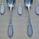 10 small silver-plated metal spoons SF Saglier Frères