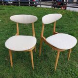 Paire de chaises Baumann Licorne entièrement restaurées