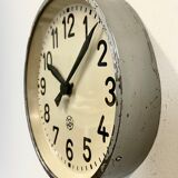 Industrial factory wall clock from Chronotechna, 1950s