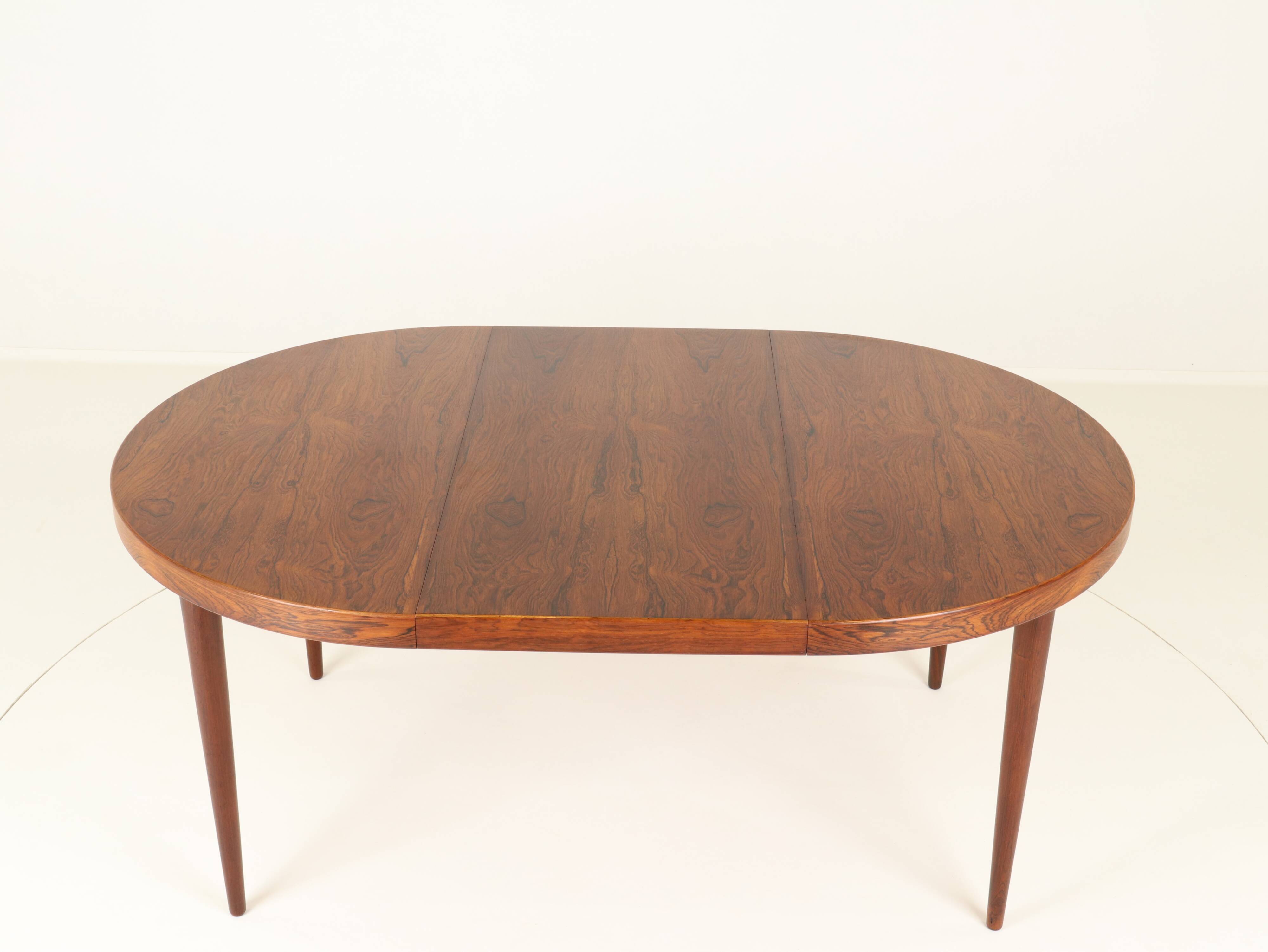 Extendable Rosewood Dining Table Model 56 by Villy Schou Andersen, Denmark, 1960s