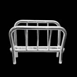Vintage chrome metal magazine rack