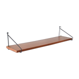 Wall shelf L82cm metal and wood