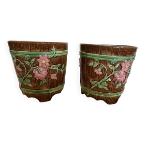 Cache pot en barbotine