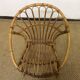 Fauteuil coquille en rotin pour enfant