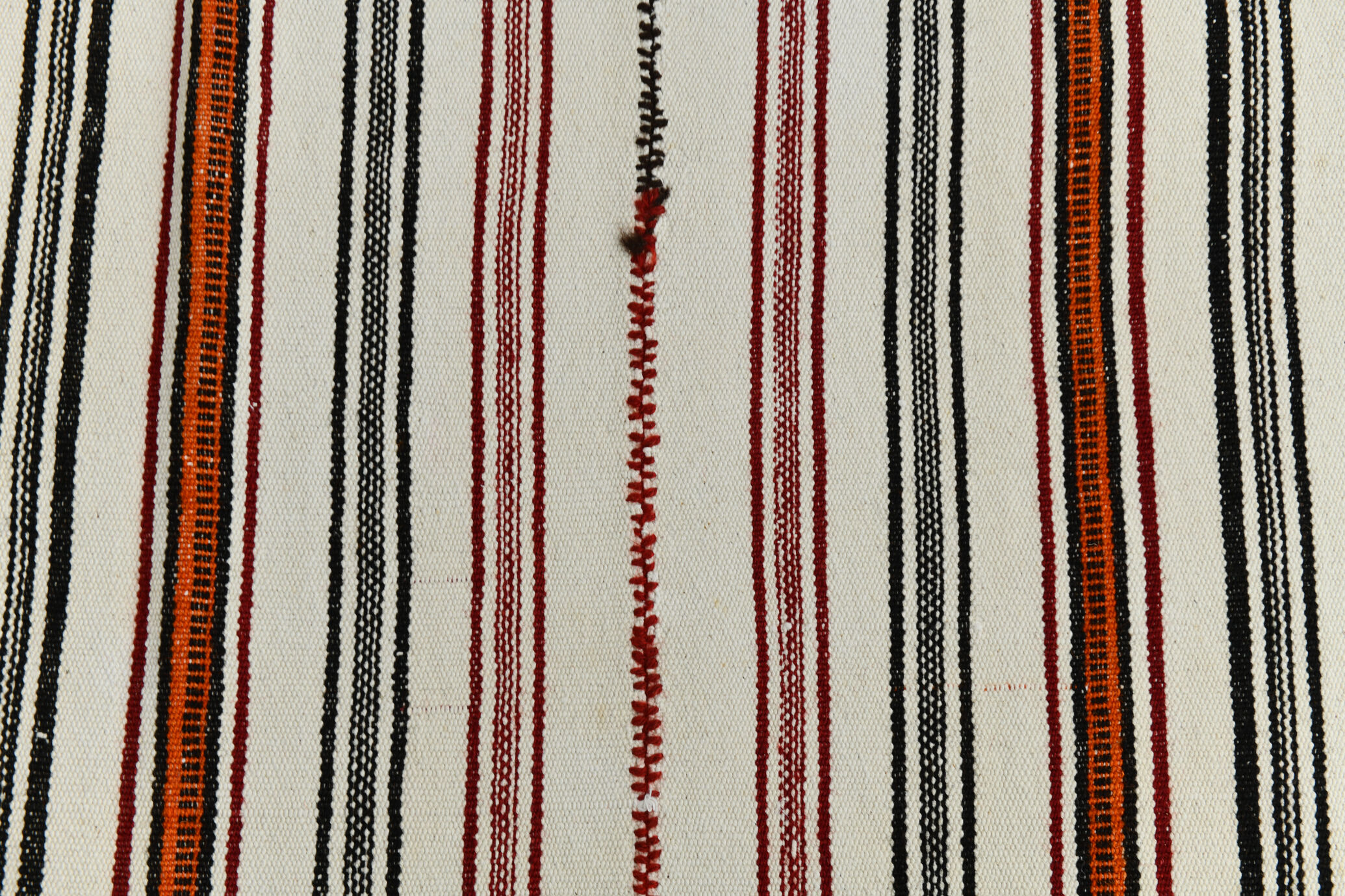 5x9 modern striped hemp rug, 148x269cm