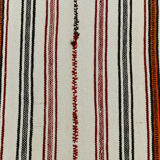 5x9 modern striped hemp rug, 148x269cm