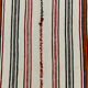 5x9 modern striped hemp rug, 148x269cm