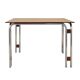 Walnut table, Italian design, 1970s, made in Italy.