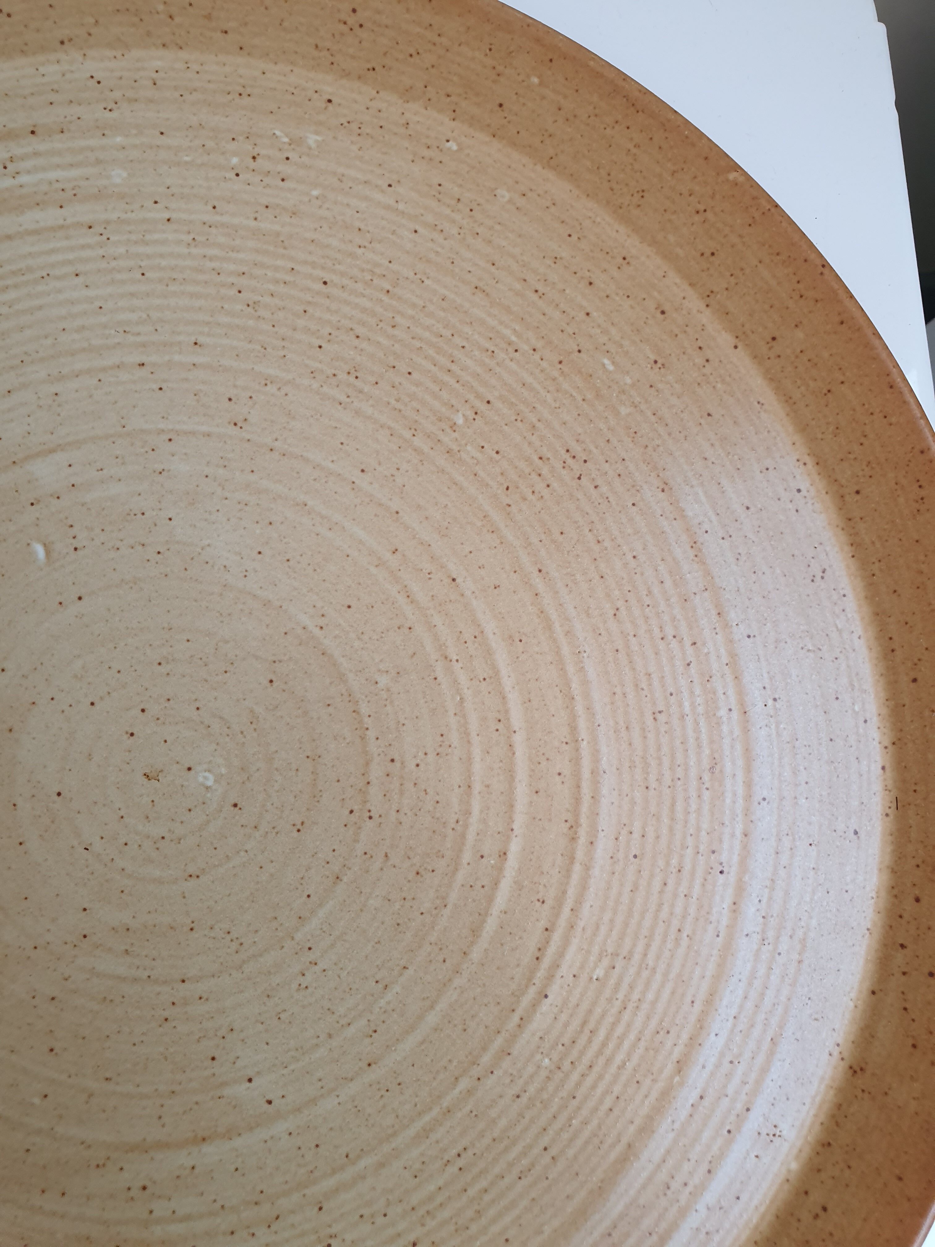 Large serving dish or sandstone tray Village France CNP