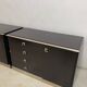 Pair of chests of drawers abbondinterni mahogany almost black.