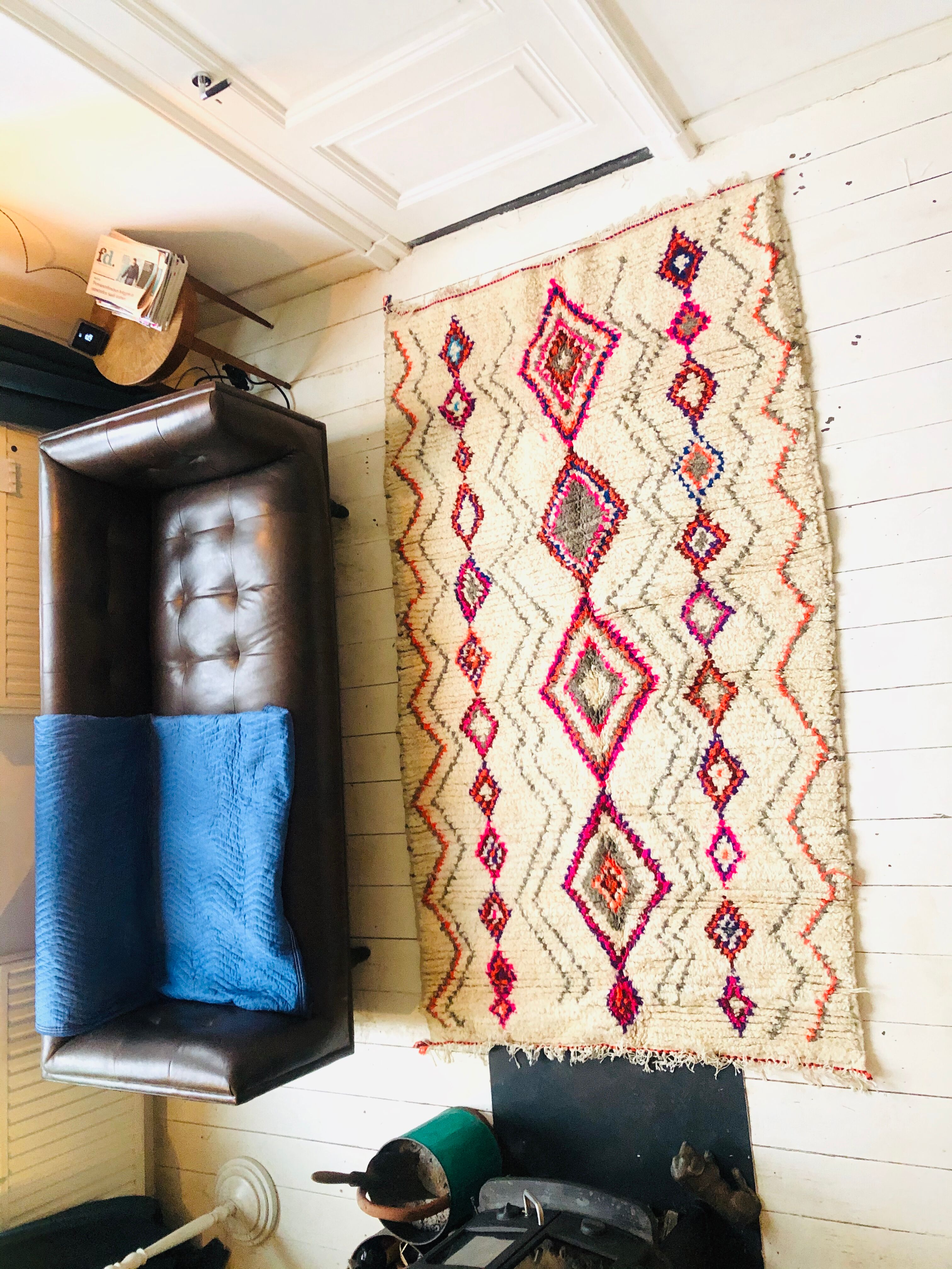 Berber carpet with Azilal designs