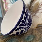Vintage hard blue & white ceramic bowl - Anfora: art from Madagascar - TBEG!