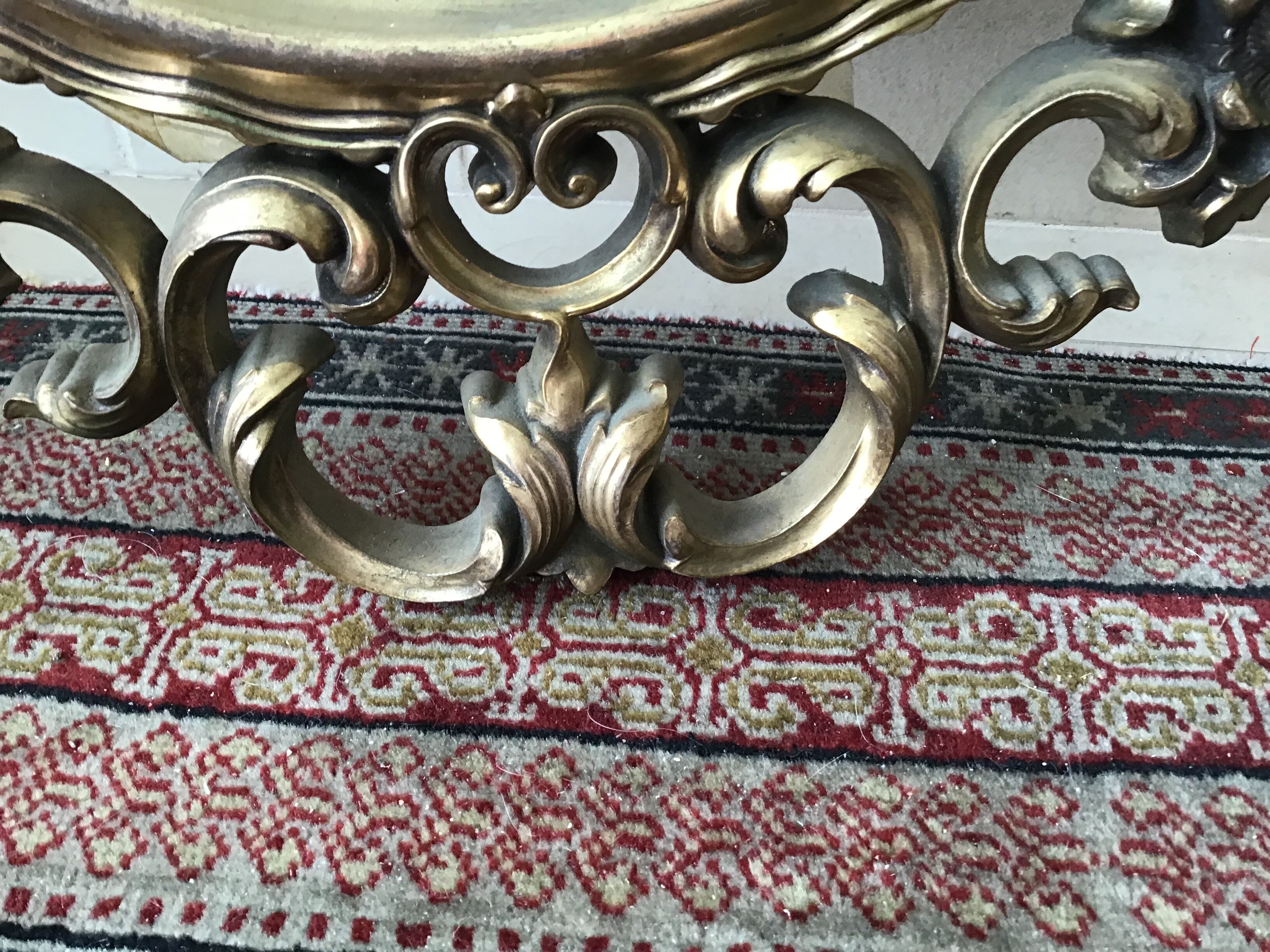 Large baroque mirror rockery 82x50cm