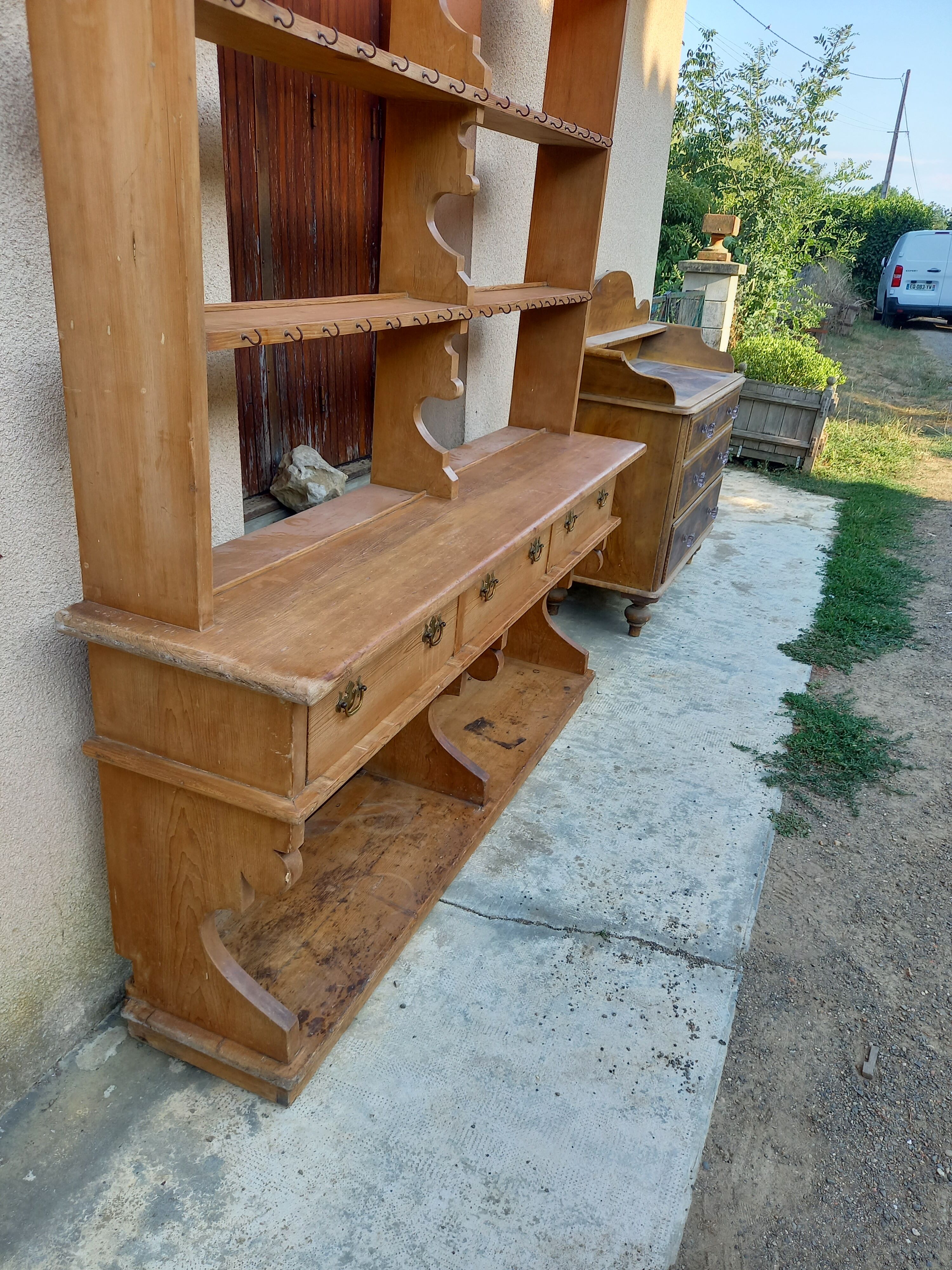 Wooden cupboard console
