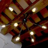 Sputnik 9-armed lustre, Italy, 1960