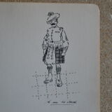 Drawing in indian ink circa 1910