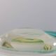 Vintage mid-century artisanal glass catchall.