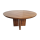 Table à manger en orme de Luigi Gorgoni années 80