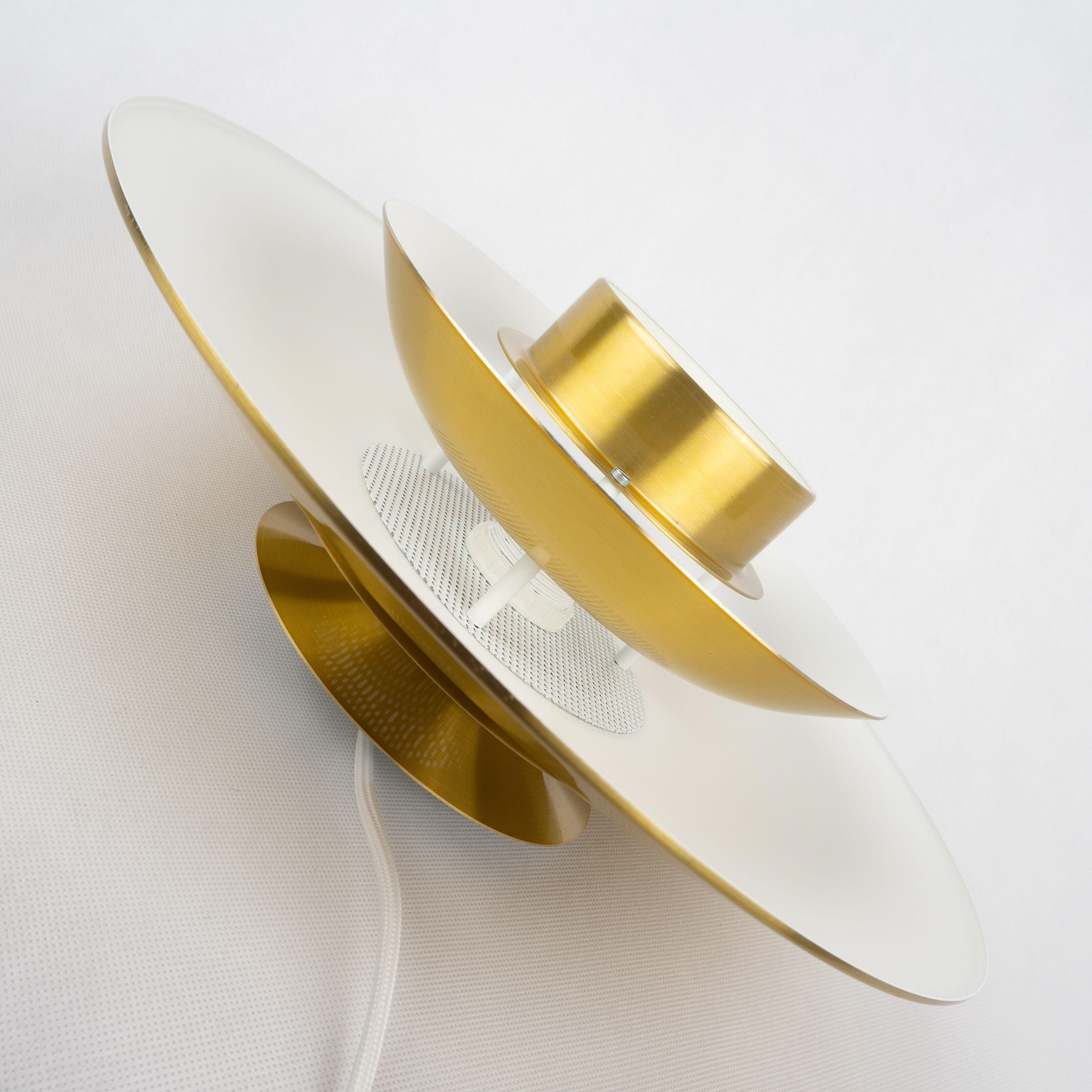 Danish vintage hanging lamp Roma by Junge, Denmark, 1980s