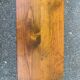 Vintage solid wood magazine rack side table — End table