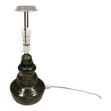 Large table lamp in glazed earthenware.