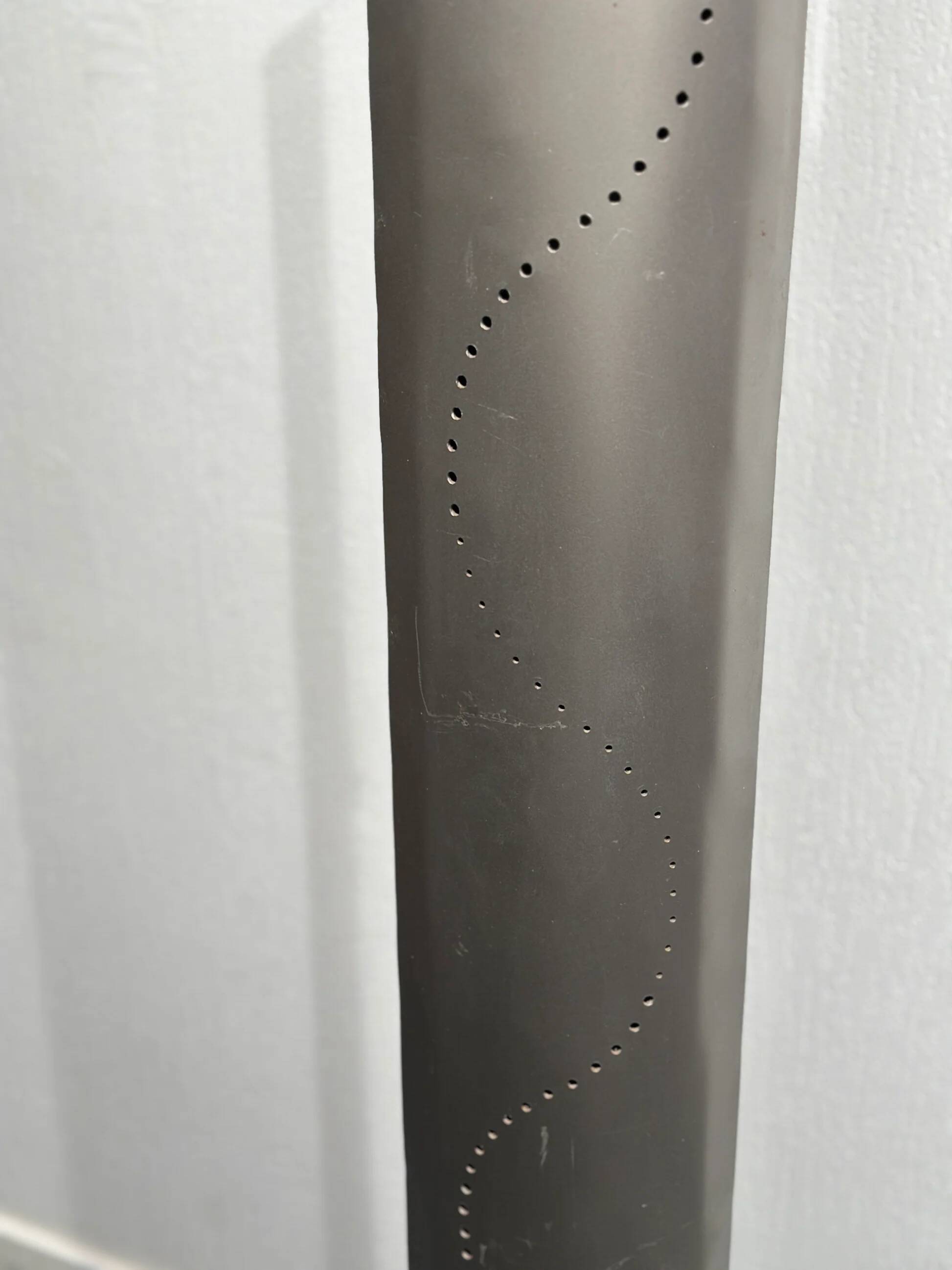 Vintage steel light sculpture floorlamp