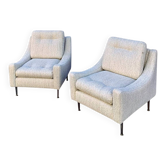 Paire de fauteuil vintage par souplina france