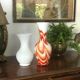 Opaline vase Murano 30 cm
