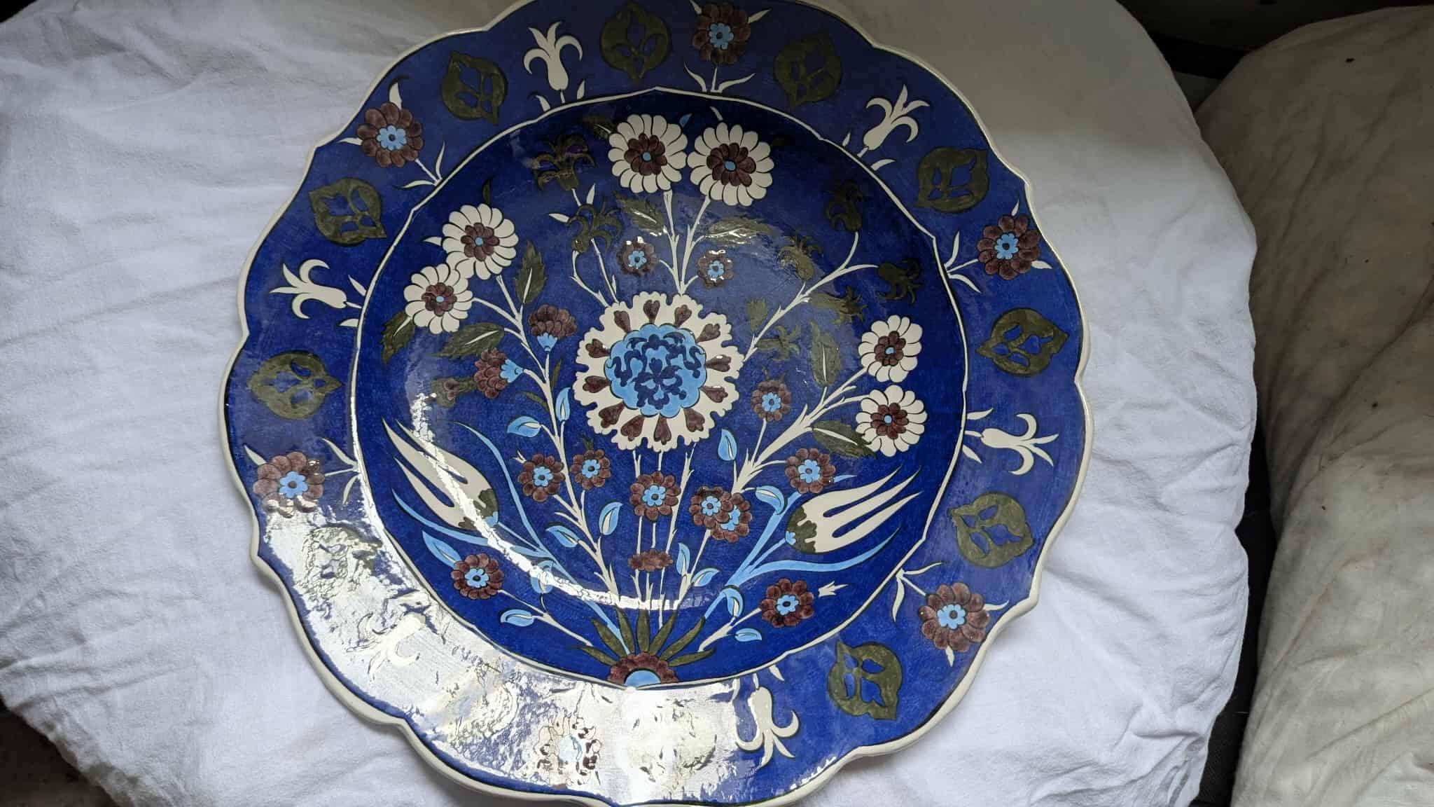Assiette en céramique Iznik Classks