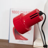 Small red vintage lamp