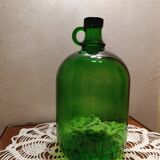 Bonbonne ancienne verte en verre