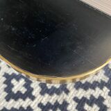 Red Edition brass and green marble lounge table