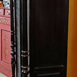 Curtained cabinet, late 19th century.