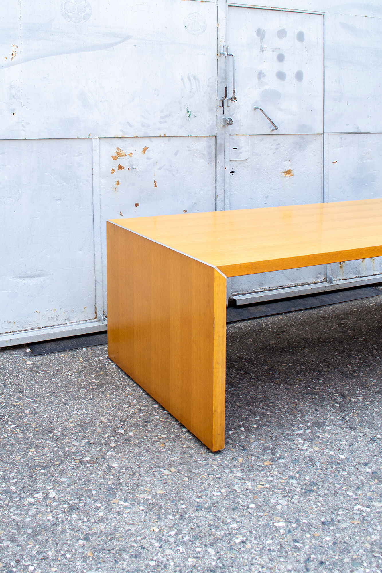 Removable desk in ash and aluminum Italy 60s