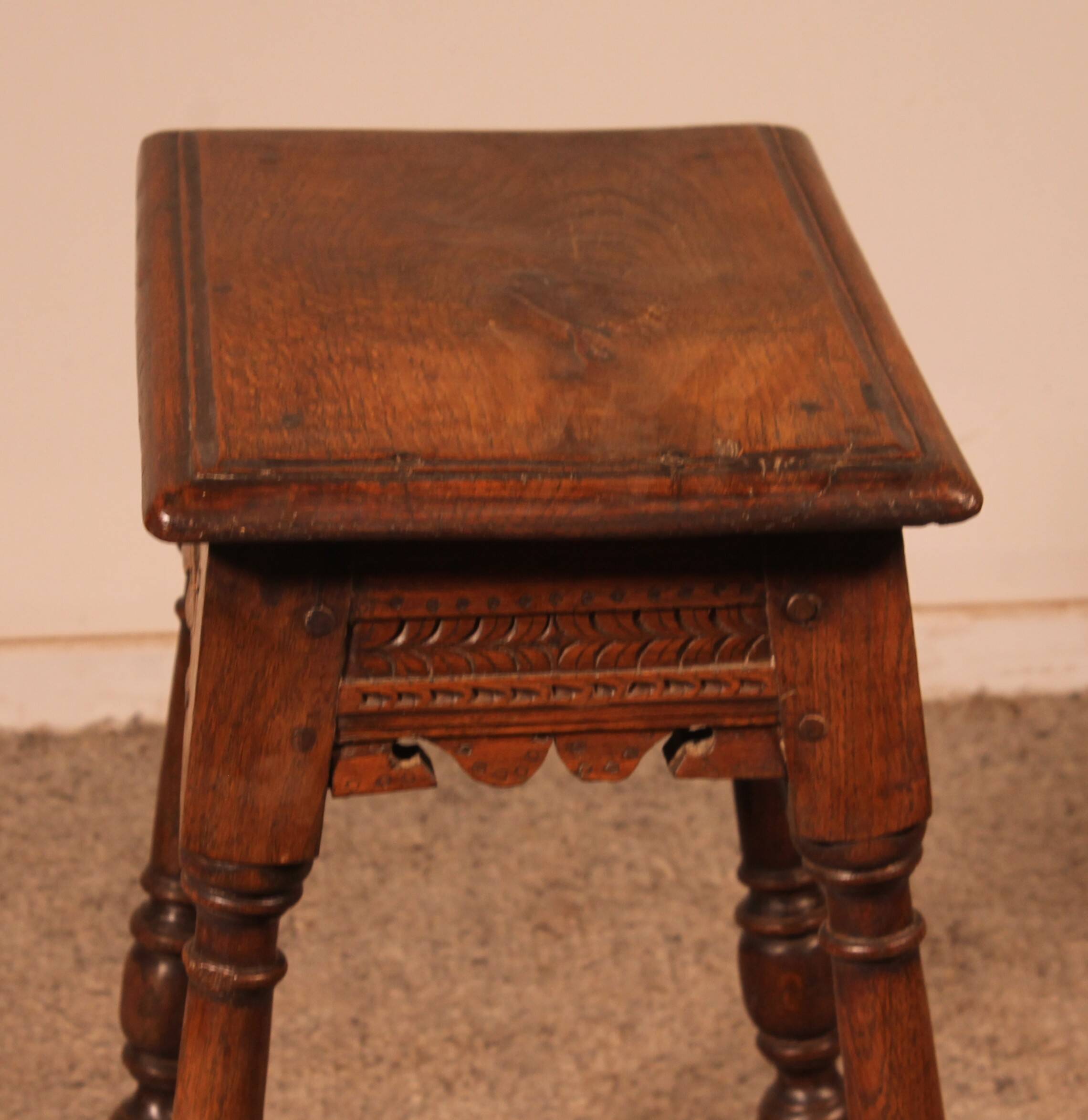 Early 17th Century Oak Jointstool